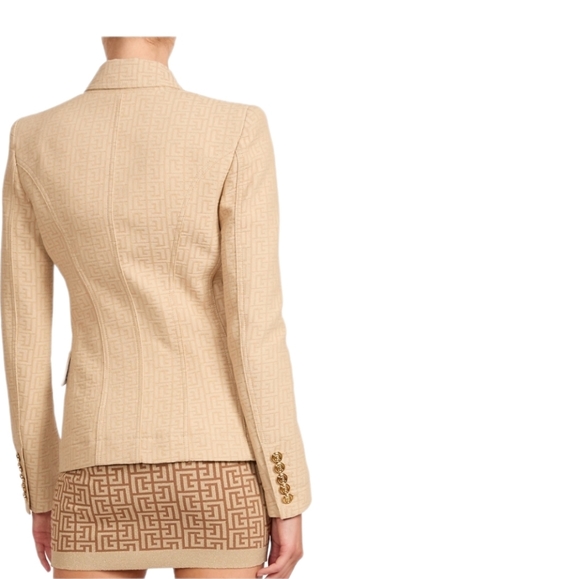 Balmain Jacquard Monogram Blazer - Picture 3 of 16